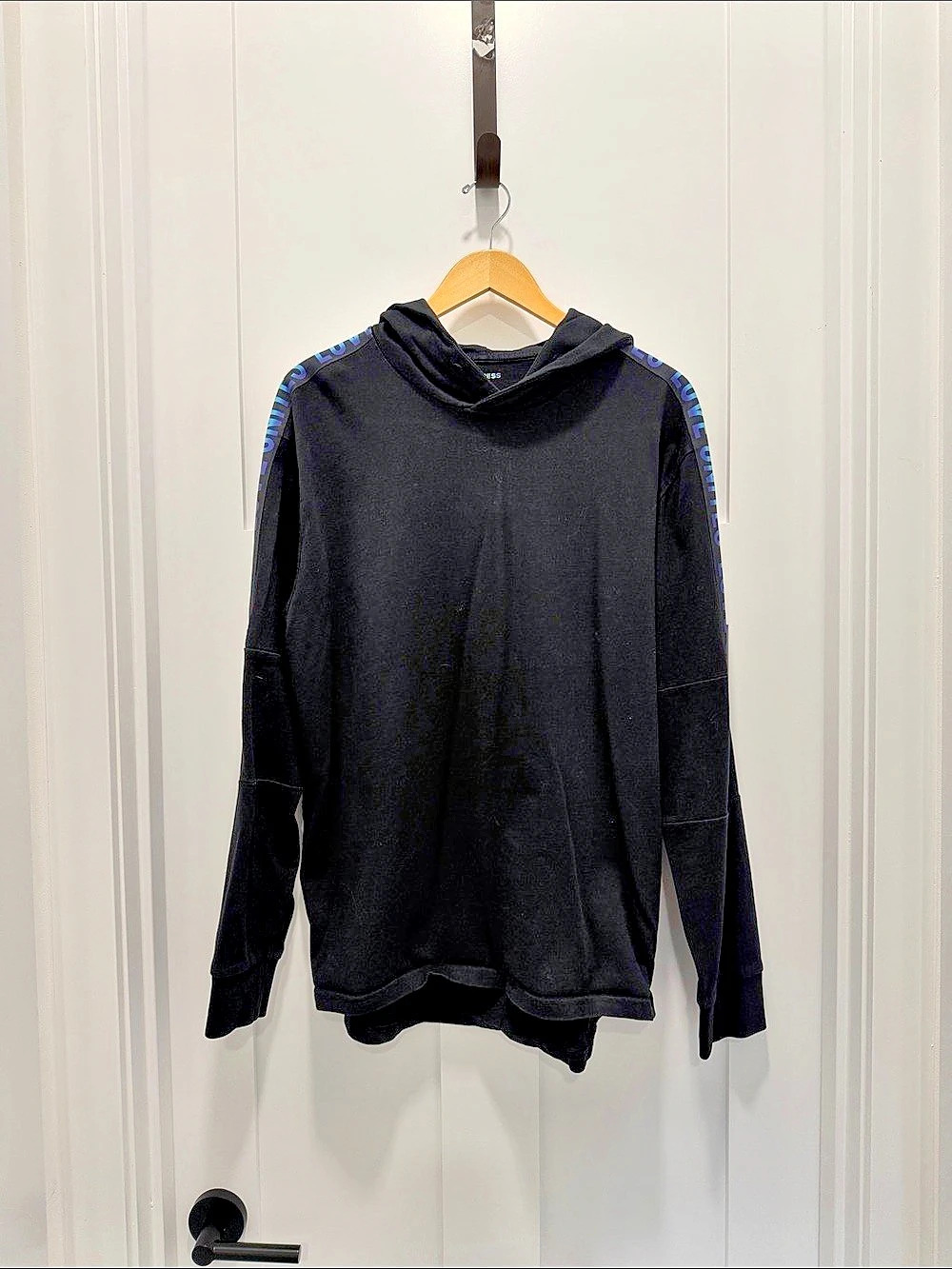 Express Black Graphic Sleeve Hoodie